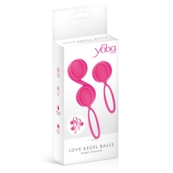 Set de boules de Geisha roses à billes amovibles 
